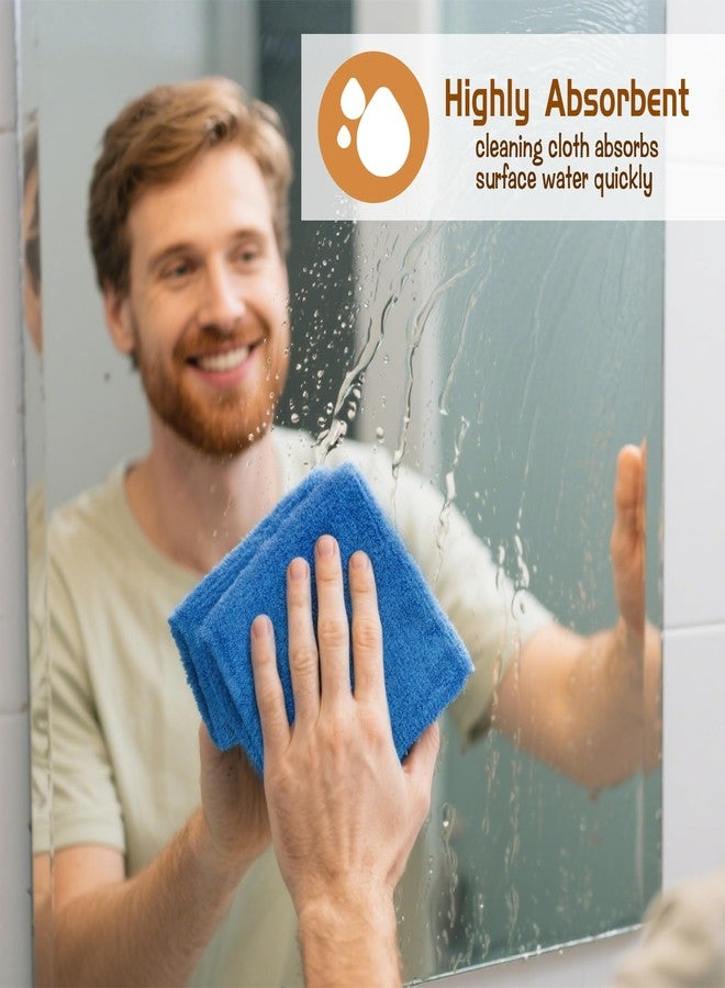 CODOHI 8 Pcs Highly Absorbent Microfiber Cleaning Cloth, 15.75"x15.75" Large Washable Reusable Microfiber Towel for House Floor Kitchen Car Window, Lint and Streak Free - Image 4